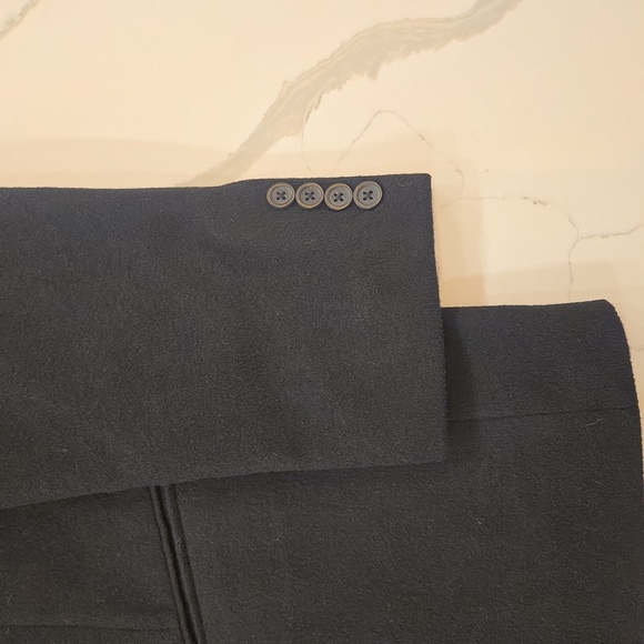 Club Room Cashmere Silk Wool Single Breasted Black Blazer Sports Jacket Size 44 - Picture 2 of 10